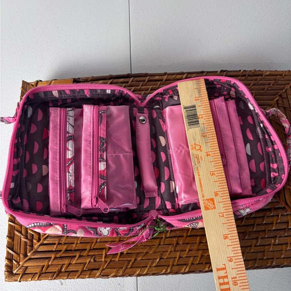 Vera Bradley Travel Jewelry Organizer NWT–Blush Floral, Quilted, Multi-Pocket - Picture 11 of 14